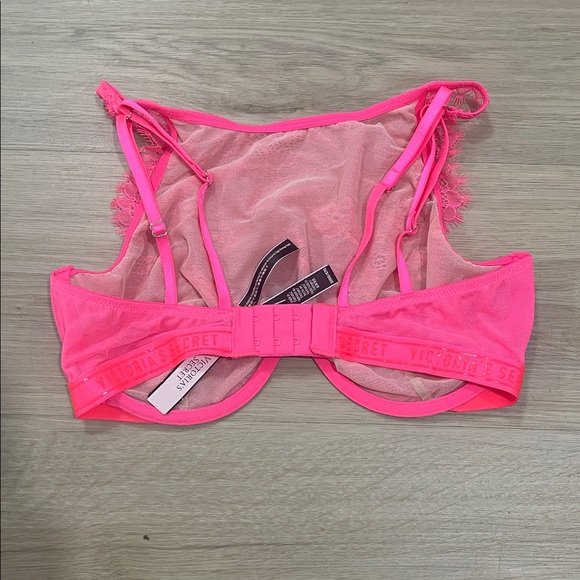 Victoria's Secret Neon Pink Lace Bralette - Picture 3 of 3